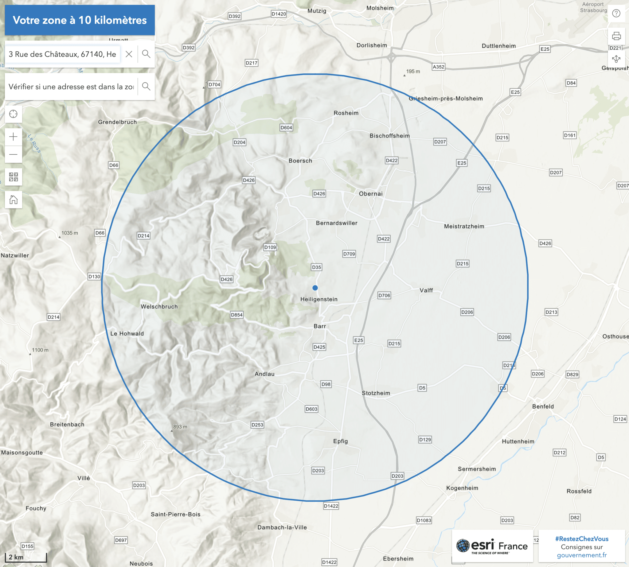 Confinement Comment Tracer Un Cercle De 10 Kms Ou 1 Km Autour De