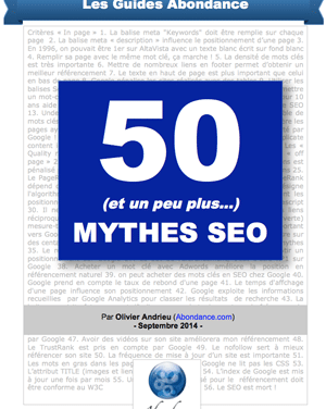 50 mythes SEO : le guide PDF