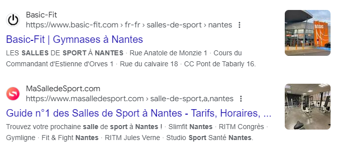 Salle de sport Nantes - recherche