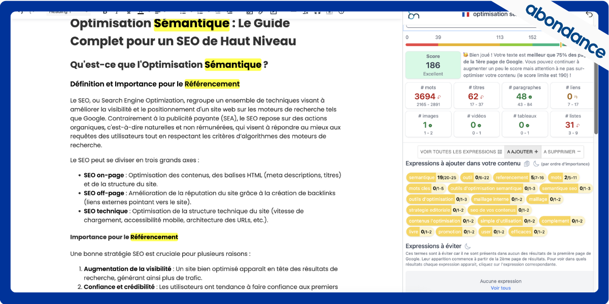 SERPmantics-surligner-expressions x Abondance