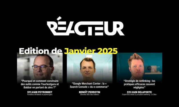 Reacteur.com : créer des outils comme Yourtextguru et Babbar – L’édition de Janvier 2025