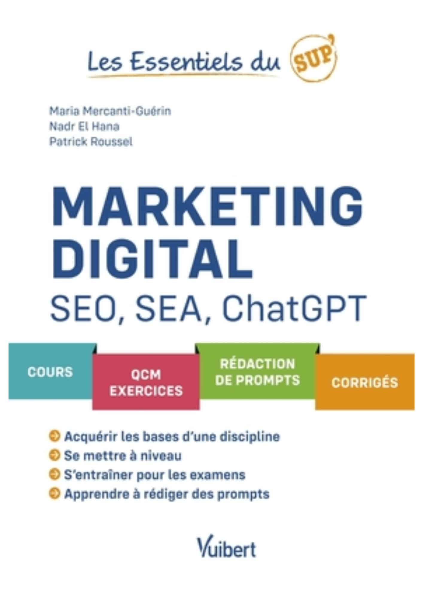 Livre les Essentiels du SP Marketing Digital SEO, SEA, ChatGPT