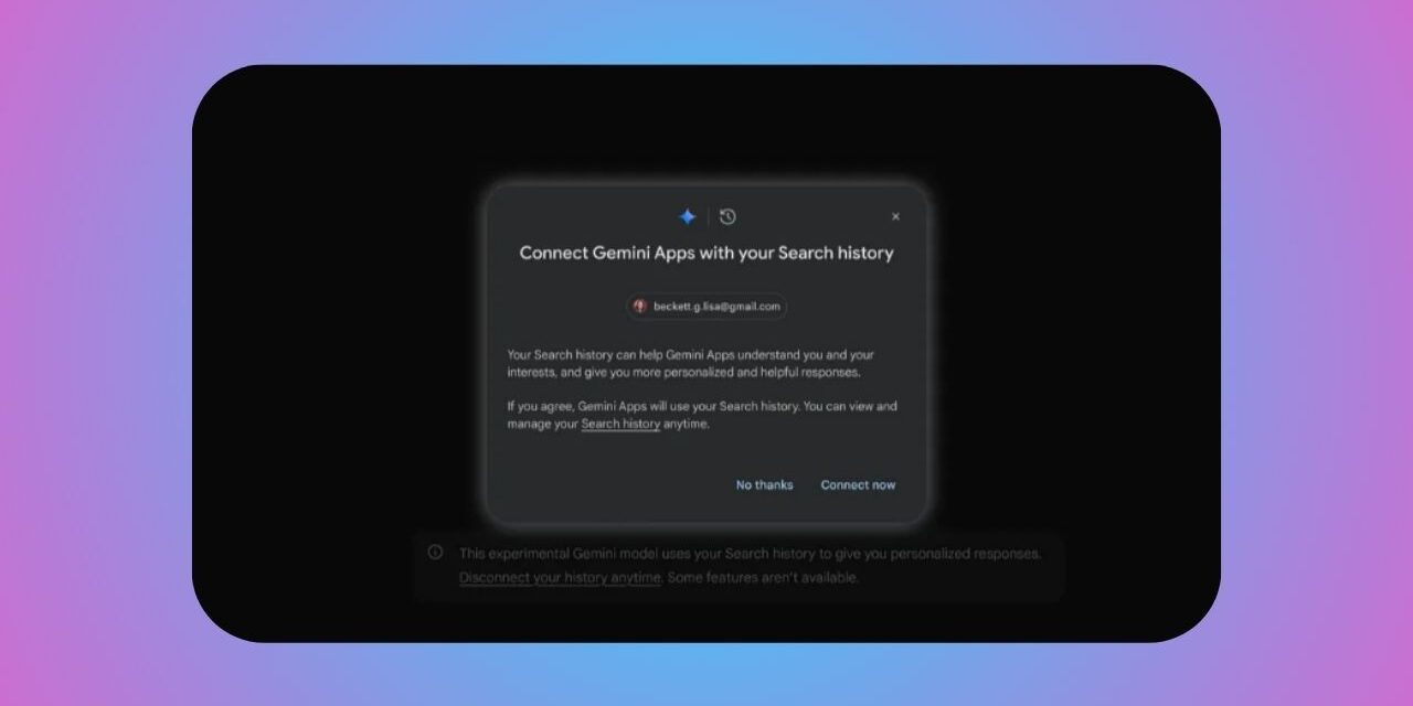 Personnalisation de Gemini : Google utilise votre historique pour affiner ses réponses